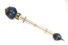 24  Blue 4  Ball 8 Day Swinger Movement Arm For Ansonia Or French Swinging Clock