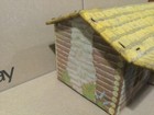 Marx  bar M Ranch  Tin Litho Log Cabin For Roy Rogers Playset     rustic Charm