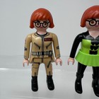 Playmobil Ghostbusters Janine Melnitz Figures Lot Black Green Woman Glasses Girl