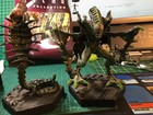 Eaglemoss Aliens Reto Collection   1  Mantis    Snake  Opened  Displayed  Box