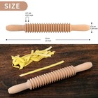 Beech Wood 7mm Fettuccine Pasta Cutter Noodle Lattice Roller Docker