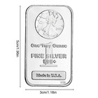 1 Oz  Highland Mint Silver Bar - Lady Of Liberty 999 Fine Silver Commemorative 
