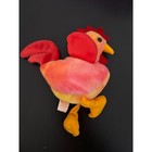 Ty Beanie Baby Strut The Rooster 1996 Pink Orange Tie Dye Plush Toy With Tags