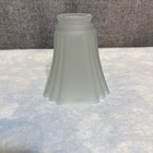 Art Deco Squared Frosted Glass Lamp Shade Salvaged Replacement Part