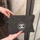 Black Puffy Makeup Bag Pouch Clutch Cosmetic Case-newchan Beauty Gift For Vip