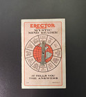 Vintage 1924 Erector Set Advertisement   Toy - Mystic Mind Reader - Rare Gilbert