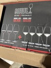  set Of 5  Riedel Wine Friendly Crystal Wine Glasses  1 Red  002   4 White  003