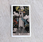Haunted Active Spirit Positive Witch Own Magick Tarot Tower Card Sticker 1 Pc