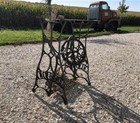 Treadle Sewing Machine  Cast Iron Base  Industrial Age Singer Steampunk Qa 