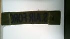 Military Patch Vintage Vietnam Era Od Green Us Air Force Name Tape  1