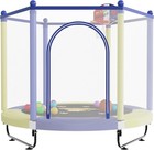 60  Trampoline For Kids  5 Ft Indoor   Outdoor Toddler Baby Trampoline With B   