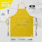 Extra Large Apron For Men Adjustable Bib Aprons With 2 Pockets Cooking Kitche   
