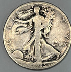 1923 S Walking Liberty Silver Half Dollar 50 Cent 90  Silver