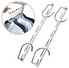 1pc 37cm Metal Magic Hook Hanger 6 Hole Space Saving Closet Rack - New