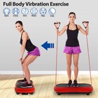 Vibration Plate Exercise Machine For Lymphatic Drainage Home Gym Weight Loss Red