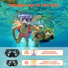 Professional Snorkeling Snorkel Diving Scuba Package Set With Anti-fog Coated Gl