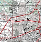 Polish Army Military Topographic Map - Warsaw - Warszawa - West - Poland