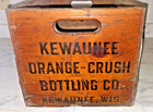 Vintage 1950 s Orange Crush Sun Drop Wood Soda Crate Pop Advertising Kewaunee Wi