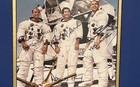 Apollo Xii  All 3 Astronauts Signed 8x10 Photo Mounted With Nasa Flight Patches