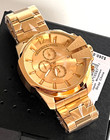 Diesel Dz4360 Mega Chief Men s Gold-tone Chronograph Watch Bn Gift Box  270