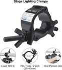 1-1 2  Od Black Stage Light Clamp  10pcs Gzhumin Premium 1 37-1 57 Inch 