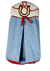 Diaper Stacker Hanging Western Cowbo Holder Retro Chenille Chambray Vintage