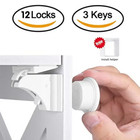 Baby Child Safety Magnetic Cabinet And Drawer Locks For Proofing Kitchen Protect