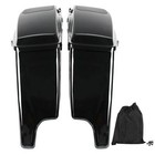 5  Stretched Hard Saddle Bags 6x9  Speaker Lid Fit For Harley Street Glide 14-24
