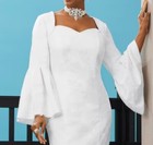 Size 10 Ashro White Formal Wedding Church Party Noelina Dress
