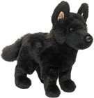 Harko Black German Shepherd Dog Plush Stuffed Animal