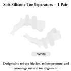 1 Pair Silicone Gel Toe Separators Straighteners Bunion Hammer Toe Correctors
