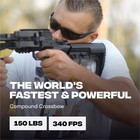 Ballista Bat Reverse Draw Compound Self-cocking With L-stock 340fps 150lbs 3 8lb