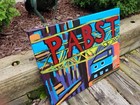 Oil Painting Canvas Pabst Brewery Unsigned 15-3 4  X 19-3 4  Colorful Milwaukee