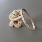 Vintage Sterling Silver 925 Bangle Bracelet Mexico 1 4  Wide 20g