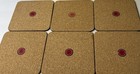  vintage  Pimpernel Christmas Coasters Poinsettia Cork Back For Drinks   England