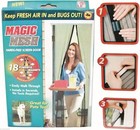 Magic Mesh Screen Door Hands Free Strong Magnetic 83  X 39  Black  1 Or 2 Pk 