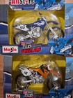 Maisto Allstars Two Wheelers Lot 2009 6  Dirt Bikes Fresh Metal Rare Crf50