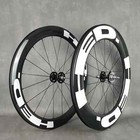 700c Carbon Track Bike Wheelset Tubular Front 60mm Rear 88mm Fixed Gear 17t Hub