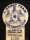 New York State  1950 Republican Nominees State Office  Political Button   Ribbon