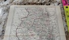 Authentic 1864 Johnson Johnson s Colored Map Illinois  10 1 2  X 12 3 4  