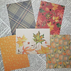 Fall Card Making Kit  happy Harvest  Paper   Embellishments To Make 5 Cards