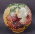 Gwtw Oil Lamp Ball Globe Shade Flowers Original Replacement Antique Salvage Part