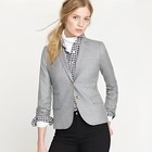J  Crew Gray Schoolboy Wool Blazer Womens 12 Academia Preppy Office Career