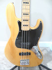 Fender Squire Jazz Bass Classic Vibe 70 s Electric Bass Guitar Natural   Gig Bag