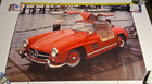 Beautiful Red Mercedes-benz 300sl Gull Wing On Dock Poster 24x36 