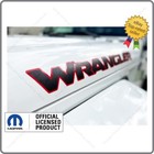Set Of 2 - Jeep Wrangler Hood Decals Stickers 3d Topo Map Lines Black Red Uv1a0
