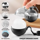 4 Pack Large Ice Ball Molds For Whiskey  2 4 Inch Big Sphere Round Ice Cube T   