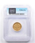Genuine 1854-o  3 Indian Princess Head Gold Three Dollar Piece Icg  6238