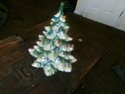 Mc Ceramic Light Up Christmas Tree Top Only 12  Tall  Complete
