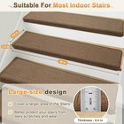Bullnose Carpet Stair Treads Non Slip For Wooden Steps Indoor  9 5  X 35  2 P   